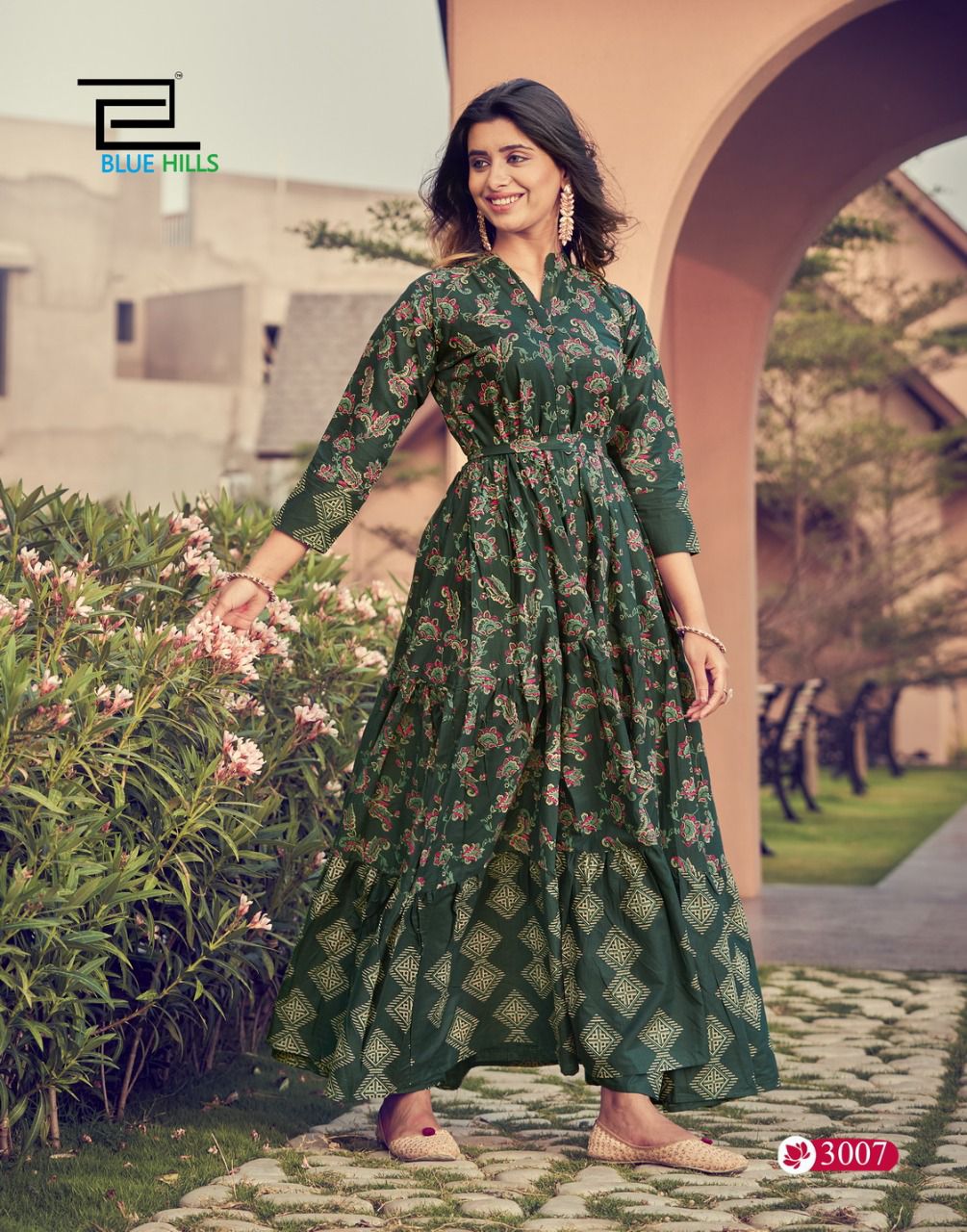 Blue Hills Florencia 3 New Designer Fancy Party Wear Cotton Anarakali Kurti Collection